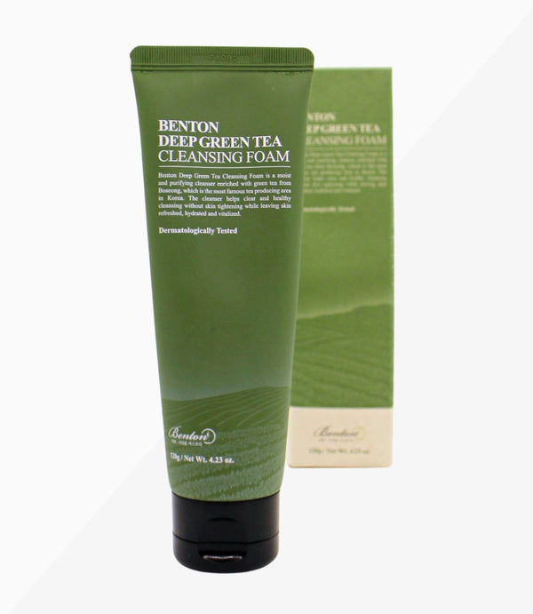 Foto von BENTON Deep Green Tea Cleansing Foam mit Verpackung