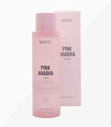 Foto von NACIFIC Pink AHA BHA Toner mit Verpackung