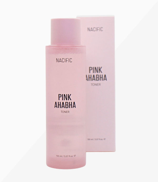 Foto von NACIFIC Pink AHA BHA Toner mit Verpackung