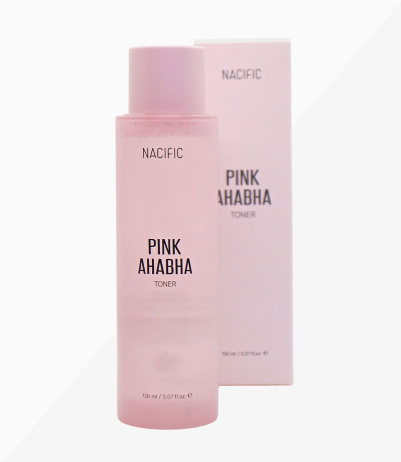 Foto von NACIFIC Pink AHA BHA Toner mit Verpackung