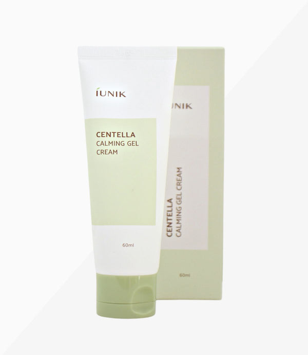 Foto von iUNIK Centella Calming Gel Cream mit Verpackung